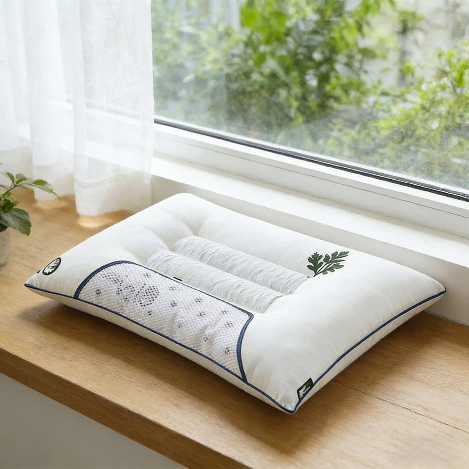 Hotel Collection Bed Pillows Memory Foam Neck Pillow Relief Bed Pillow for Sleeping Cervical for and Shoulder Ide Back Stomach Sleeper 1 Pack, White
