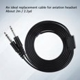 thumbnail image 4 of Cable De Repuesto Para Auriculares De Aviación Cable De Repuesto Diy Para Auriculares De Aviación Abs 2M 2.2Yd Cable De Repuesto Diy Para Auriculares De Aviación Avión 1 4'', 4 of 7