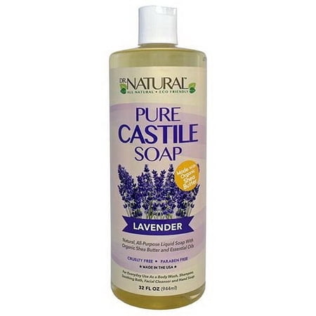 Dr. Natural Pure-castile All- Purpose Liquid Soap, Lavender With Organic Shea Butter And Essential Oils, 22 oz