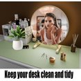 thumbnail image 4 of duomi-Dual-Sided Desk Pad Waterproof Leather Desk Mat Large Office Computer Laptop Desktop Desk Mouse Mat Protector Writing Pad Desk Cover Mat 35.4"x 17" (Light Green+Purple), 4 of 4
