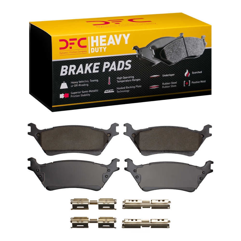 Dynamic Friction Company 1214-1602-01 DFC Heavy Duty Pads and Hardware Kit