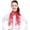 Red, variant on Women's Lightweight Snowy Day Printed Christmas Themed Silk Feeling 13" x 60" Scarf