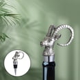 thumbnail image 1 of Tapón de botella animal Decoración Tapones giratorios universales Tapón de sellado Accesorios Aleación de zinc Barware para ies GacelaTopperPlata BLESIY Tapón de botella de vino, 1 of 7