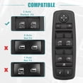 thumbnail image 4 of Front Left Driver Side Master Power Window Switch Replacement Fit for Chrysler Town Country Black, 4 of 7