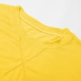 thumbnail image 5 of REDARER Boys Short Sleeve T-Shirt Crew Neck Casual Top Comfortable Summer Tee For Kids Everyday Basic Wear,Color:Yellow,Size:5-6 Years, 5 of 7