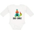 thumbnail image 3 of Inktastic First Birthday Turtle 1 Year Old Boys or Girls Long Sleeve Baby Bodysuit, 3 of 5