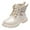 Z2-Beige, variant on Little Girl Boots Girls Ankle Combat Boots with Side Zipper Lace-Up Easy On Off Sparkle Shoes Non Slip Lug Sole Boot Fall Winter Spring(Black,2 Big Kid)