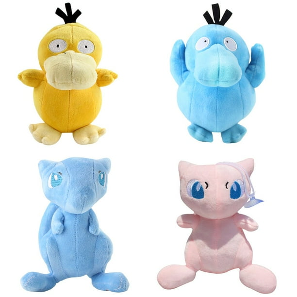 Pokemon Mew Psyduck Shiny Delicate Japanese Anima Kawaii Plush Toy Cute Doll Stuffed Toy For Children Christmas Gift zhangyuxiang LED