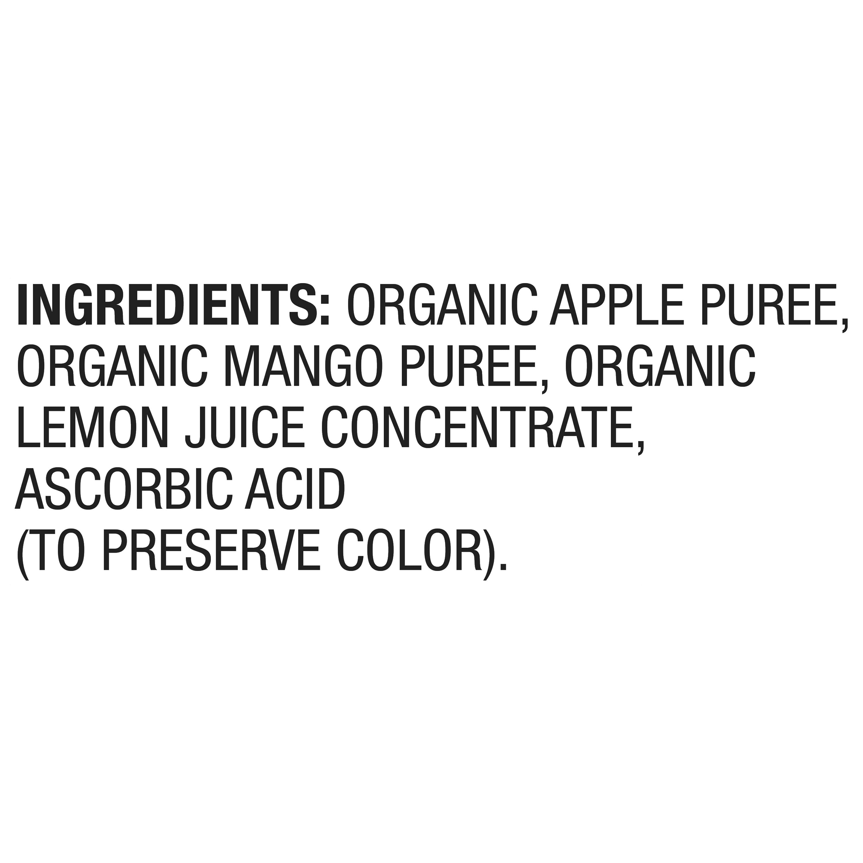 Parent's Choice Organic Stage 2 Baby Food Apple and Mango Puree, 4 oz Pouch