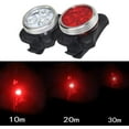 thumbnail image 4 of LED Bike Light USB Rechargeable Bike Light Set Front Headlight and Rear Bicycle Light, 4 Light Mode LED Bicycle Light Fits All Mountain & Road Bike, 4 of 7