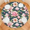 thumbnail image 2 of Round Fitted Tablecloth with Elastic Edges Fits 36"-44" Round Tables Pioneer Colorful Floral Waterproof Table Cover Washable Indoor and Outdoor for Party Kitchen Dinner Banquet Patio Picnic, 2 of 7