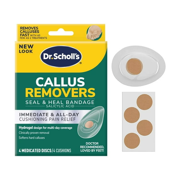 Dr. Scholl's Callus Remover Seal & Heal Bandage with Hydrogel Technology, 4 Ct