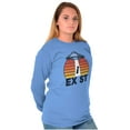 thumbnail image 4 of Aliens Exist UFO Beam Cool Believers Long Sleeve TShirt Men Women Brisco Brands 2X, 4 of 6