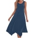 thumbnail image 1 of Pantalones Cortos para Vestidos Bajos Mujeres sin Mangas Cuello Redondo Cordón Ruffle A-Line Mini Vestido Poliéster, Vestido Casual para Citas Y Fiesta, 1 of 8