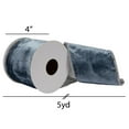 thumbnail image 2 of Vickerman 4" x 5 Yards Turquoise Viscose Velvet Double Fused Ribbon., 2 of 3