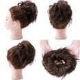 thumbnail image 3 of SEGO Messy Bun Hair Piece for Women Wavy Hair Scrunchies Synthetic Hair Bun Hairpiece Fluffy Tousled Updo Scrunchie Chignon Wrap on Scrunchy Bun Extensions Donut, 3 of 7