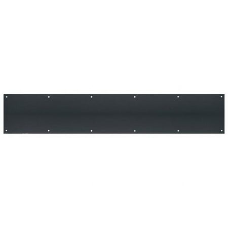 

30 x 6 in. Matte Stainless Steel Kickplate Black