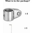 thumbnail image 6 of ABCISI Marine Bimini Top Jaw Slide 316 Stainless Steel Fit for 1 inch or 7/8 inch Round Tube, Heavy Duty, Boat Bimini Top Hardware(4-Pack), 6 of 6