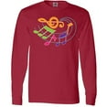 thumbnail image 3 of Inktastic Music Notes Musical Long Sleeve T-Shirt, 3 of 5