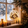 thumbnail image 4 of Liamobondopolis Glowing Christmas Story Ornament, Light Up Mini Scene with Peaceful Doves, Shatterproof Acrylic Hanging Decor, 3.94 Inches, 4 of 8