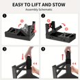 thumbnail image 3 of Elevated Dog Bowls, Raised Dog Bowl Stand With Slow Feeder & No Spill Water Bowl, 5 Adjustable Heights, For Large Medium And Small Dogs, 3 of 10