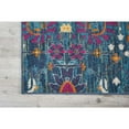 thumbnail image 5 of 8â€™ x 10â€™ Denim Blue Florals Distressed Area Rug, 5 of 5