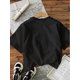 thumbnail image 2 of Women'S T-Shirt with Coffee and Dogs Graphic Print, Casual Crew Neck Short Sleeve Top Knit Fabric All-Season Comfort, 2 of 6