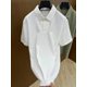 thumbnail image 3 of Polo de hombre de manga corta, informal, de negocios, de alta calidad, nuevo, de moda, con un botón, para primavera/verano, 3 of 5