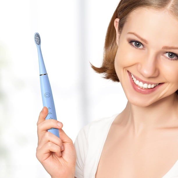 Cepillos de dientes manuales, extra suaves, con 2 cabezales, temporizador inteligente de 5 velocidades, IPX7, eléctrico.