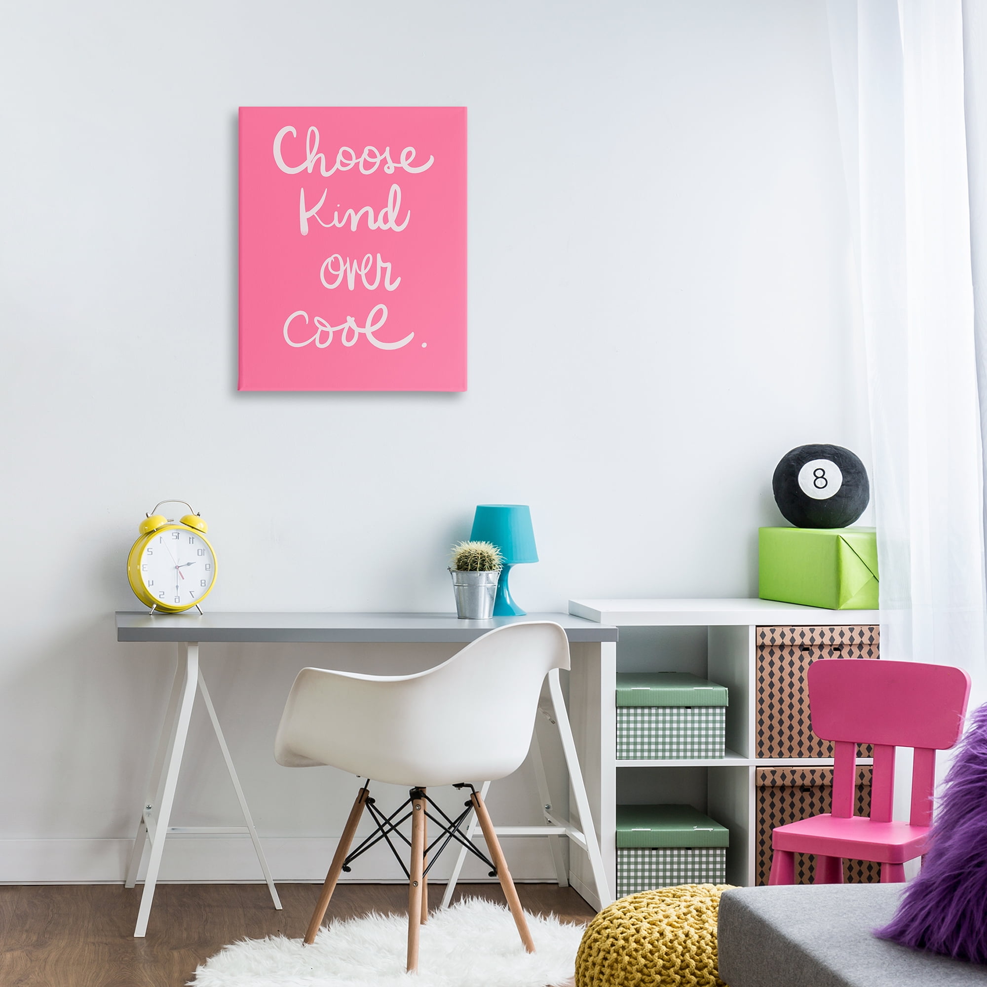 Stupell Industries Choose Kind Over Cool Typography Painting Gallery Wrapped Canvas Art Print Wall Art, 24 x 30