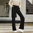 thumbnail image 2 of DHFJKG Womens Corduroy Pants High Waisted Elastic Drawstring Cargo Loose Fit Wide Leg Joggers Pants With Pockets Soft Trousers, 2 of 6