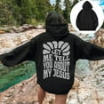 thumbnail image 4 of Christian Hoodies for Women 2025 Let Me Tell You About My Jesus Hoodie with Pockets Hooded Sweatshirt Women Pullover, 4 of 6