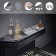 thumbnail image 4 of Casewin Silicone Magnetic Stove Top Shelf, 30" Length Spice Rack Organizer Over the Stove, Heat Insulated Spice Shelf - Zero Installation, Baffles All Around, Non-Slip Kitchen Gadgets (Grey), 4 of 8