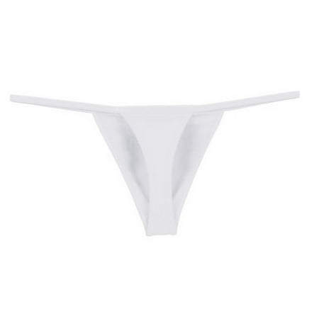 Midwennn Open Back Mens Underpants Low Waist Briefs Thong Underwear Silk Bodysuit Lingerie for Women
