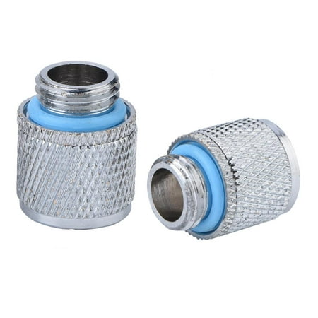 Naccgty Compression Fitting Watercooling, Hose Quick Twist,2PCS G1/4 2 Points Soft Tube Compression Fitting Watercooling for Computer Water Cooling