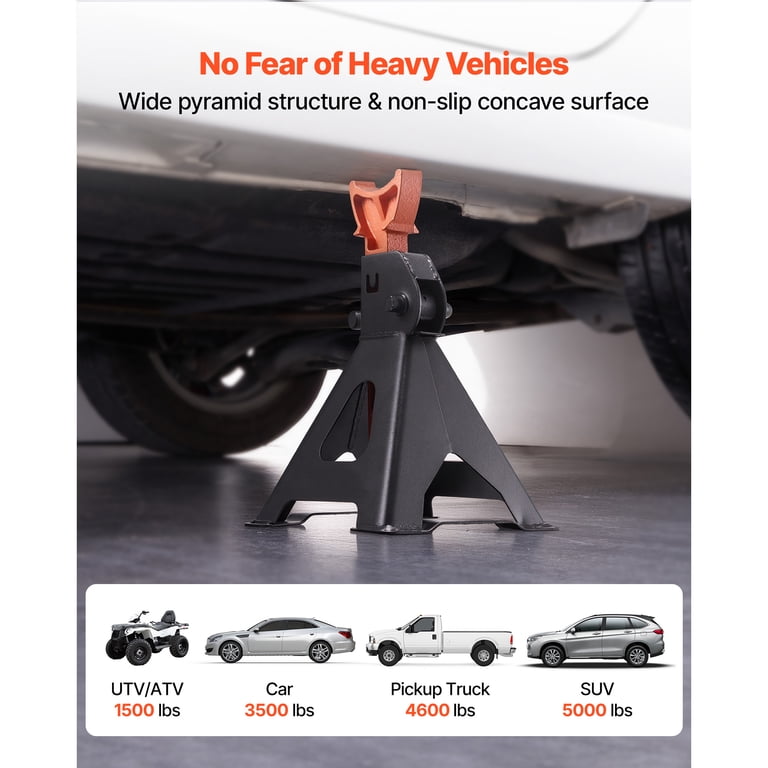 KFFKFF Heavy Duty Steel Jack Stands, 3 Ton, Set of 2 photo 4
