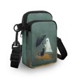 thumbnail image 3 of HELLHERO Ghost Cat Design Women Crossbody Bag Unisex with Zipper Closed, Lightweight Polyester for Casual Travel, 3 of 7