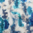 thumbnail image 1 of oneOone Velvet Medium Blue Fabric Watercolor Craft Projects Decor Fabric Printed By The Yard 58 Inch Wide, 1 of 7