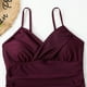 thumbnail image 3 of Traje De Baño De Una Pieza Con Tirantes Traje de baño de una pieza con tirantes para mujer, sin espalda, sexy, vacaciones junto al mar (L, rojo vino) Sywqhk Para Estrenar, 3 of 8