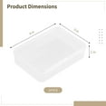 thumbnail image 4 of 24 PCS Clear Plastic Playing Card Boxes, Snap Closed Card Deck Case, Empty Clear Poker Holder, Gaming Card Storage Organizer, Trading Card Box, Transparent Plastic Box for Bank Business Cards, 4 of 5