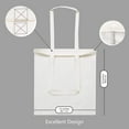 thumbnail image 5 of Economical Cotton Tote Bags, Lightweight Medium Reusable Grocery Shopping Cloth Bags, Suitable for DIY, Advertising, Promotion, Gift, Activity (3-Pack), 5 of 6