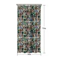 thumbnail image 5 of Multicolor Bigfoot and Sticker Pattern Shower Curtain 36"x72" ,Bathroom Decorative Shower Curtains Set with 12 Hooks,Modern Waterproof Washable Shower Curtain, 5 of 6