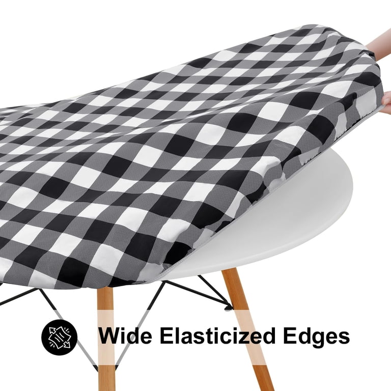 decorUhome Buffalo Plaid Round Fitted Tablecloth photo 2