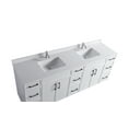thumbnail image 3 of VSC 84in Double Sink Freestanding Bath Vanity in White with White Cultured Marble Top, 3 of 4