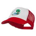 thumbnail image 2 of Fishing Beach Seagulls Embroidered Foam Mesh Back Cap - Red White Red OSFM, 2 of 5