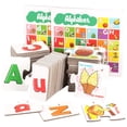 thumbnail image 2 of Tarjetas de aprendizaje del alfabeto 26 tarjetas flash de letras mayúsculas y minúsculas para niños que aprenden a leer, deletrear y Baoblaze Juego de alfabeto para niños, 2 of 8