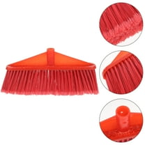 Worgeous Floor Broom Sweeper Plastic Red 1Pack For Hair Debris Removal 14.0X6.7X3.1In