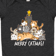 thumbnail image 4 of Inktastic Merry Catmas with Cat Tree and Yellow Star Boys or Girls Baby Bodysuit, 4 of 5