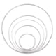 thumbnail image 1 of 5pcs Metal Dream Catcher Dreamcatcher Ring Macrame Craft DIY Accessory(Silver, 50mm, 80mm, 100mm, 120mm and 160mm), 1 of 3
