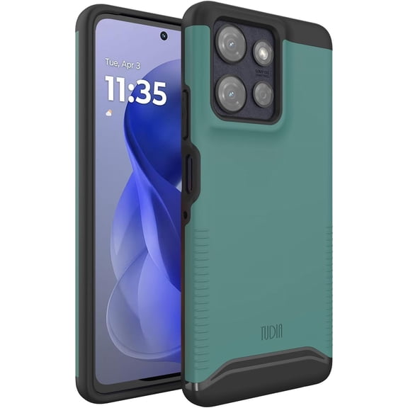 TUDIA Merge Case for Motorola Moto G Power 5G 2025/2026, Dual Layer Shockproof Protective Cover, Hunter Green